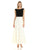 Alex Evenings - 1121710 Lace Embellished Bateau A-line Dress in Black and White