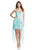 Adrianna Papell - Rosette Applique High Low Dress 231M51350 in Green