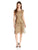 Alex Evenings - Floral Embroidered Bateau A-line Dress in Brown