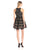 Aidan Mattox - Halter Cocktail Dress 151A98650 in Black and Neutral