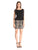 Aidan Mattox - Embroidered Chiffon Short Dress 151A15230 in Black and Neutral