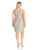 Alex Evenings - 4121655 Square Neck Lace Dress with Open Jacket in Silver and White