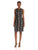 Adrianna Papell - AP1D100240 Floral Lace Sheath Dress in Black and Brown