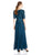 Alex Evenings - Laced Illusion Bateau Neck A-line Dress 1121043 in Green