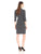 Donna Ricco - V-Neck Jersey Dress DR20045 in Black