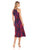 Taylor - 8949M Fern Print Jersey Dress in Blue and Pink