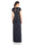 Adrianna Papell - Embellished Jewel Neck Sheath Dress 91918060 in Blue