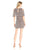 Aidan Mattox - MD1E201186 Beaded Jewel Neck Sheath Dress in Brown