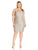 Alex Evenings - 4121655 Square Neck Lace Dress with Open Jacket in Silver and White
