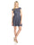Adrianna Papell - Cap Sleeve Full Lace Flared Cocktail Dress 41885050 in Gray