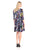 Kasper - 10583254 Floral Print Knit Dress in Green and Multi-Color