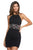Sherri Hill - 53192 Short Beaded Halter Neck Sheath Dress In Black