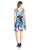 Adrianna Papell - 231M65660 Floral Scuba A-Line Dress in Blue and Multi-Color
