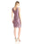 Adrianna Papell - 81920850 Embroidered Lace Sheath Dress with Topper in Pink