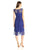 Adrianna Papell - 15250960 Bateau Neck Flare Lace Dress in Purple