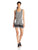 Ivy & Blu by Maggy Boutique - S3804M Mixed Print Scoop Neck Romper in Black and White