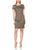 Adrianna Papell - AP1E202211 Sequined Jewel Cocktail Dress In Silver