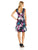 Adrianna Papell - AP1D100246 Floral Print A-Line Dress in Black and Multi-Color