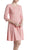 Taylor - 9460M Quarter Length Sleeve Jersey Jacquard A-line Dress In Pink