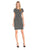 Adrianna Papell - AP1D100323 Floral Lace Jewel Sheath Dress in Black and White