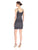 Adrianna Papell - Beaded Scoop Neck Dress 41906570 in Gray