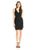 Adrianna Papell - Beaded V-Neck Short Dress 41900230 in Black