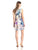 Ivy & Blu by Maggy Boutique - S3690M Accordion Pleated Short Dress in White and Multi-Color