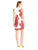 Taylor - 8827M Fern Print Sheath Dress in White and Red