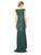 Decode 1.8 - 184261 Floral Embroidered Fitted Evening Dress in Green