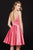 Angela and Alison -82001 Fit and Flare Sleeveless Cocktail Dress In Pink