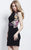 Short Dress with Side Floral Embellishments 42744