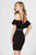 Angela & Alison-82003 Beaded Plunging V-neck Sheath Dress In Black