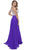 Bejeweled Halter Chiffon A-line Dress