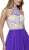 Bejeweled Halter Chiffon A-line Dress
