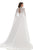 Johnathan Kayne - 8200 Deep Sweetheart Ballgown With Beaded Cape in White