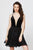 Angela and Alison - 82010 Deep V-neck A-line Cocktail Dress
