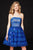 Angela and Alison - 82011 Strapless Embroidered Straight A-line Dress
