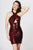 Angela and Alison - 82017 Metallic Criss Cross Halter Cocktail Dress