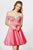 Angela and Alison -  82018 Beaded Off-Shoulder A-Line Cocktail Dress