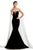Johnathan Kayne - 8207 Off-Shoulder Sweetheart Neckline Cocktail Dress in Brown