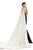 Johnathan Kayne - 8201 Deep Sweetheart Mermaid Gown With Beaded Cape in Black and White