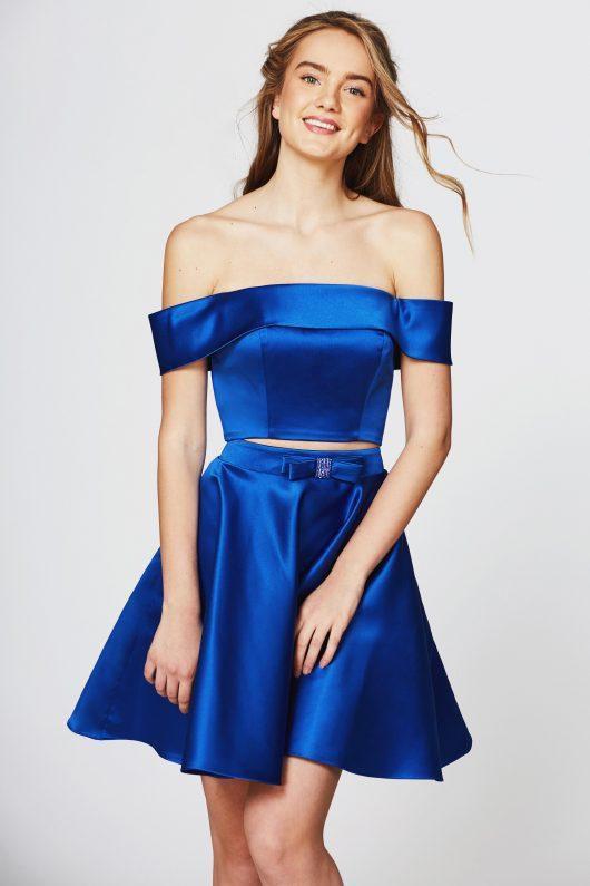 Angela and Alison - 82021 Two Piece Off-Shoulder A-Line Cocktail Dress