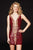 Angela & Alison - 82031 Fully Sequined Deep V-neck Fitted Dress
