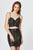 Angela & Alison - 82026 Two Piece Sequined Sweetheart Sheath Dress In Black