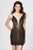 Angela and Alison - 82035 Rhinestone Beaded Illusion Cocktail Dress
