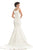 Johnathan Kayne - 8203 Jewel Encrusted Choker Mermaid Gown in White