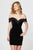 angela-and-alison-82052-beaded-off-shoulder-fitted-sheath-dress In Peacock