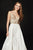 Angela and Alison - 82076 Gilt Jeweled Lush Overskirt Mermaid Gown In Ivory