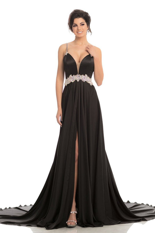 Johnathan Kayne - 8207 Off-Shoulder Sweetheart Neckline Cocktail Dress in Brown