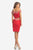 Johnathan Kayne - 8206 Two-Piece Fitted Floral Accent Cocktail Dress in Red